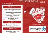 14° Torneo di Natale e 3° Memorial Daniela Lisci: 9,10,16 e 17 Dicembre 2018 a Serramanna